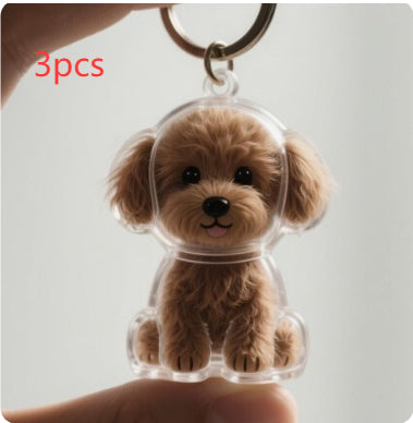 Carry Your Pet’s Fur Forever – Cute Keepsake Keychain 🐾