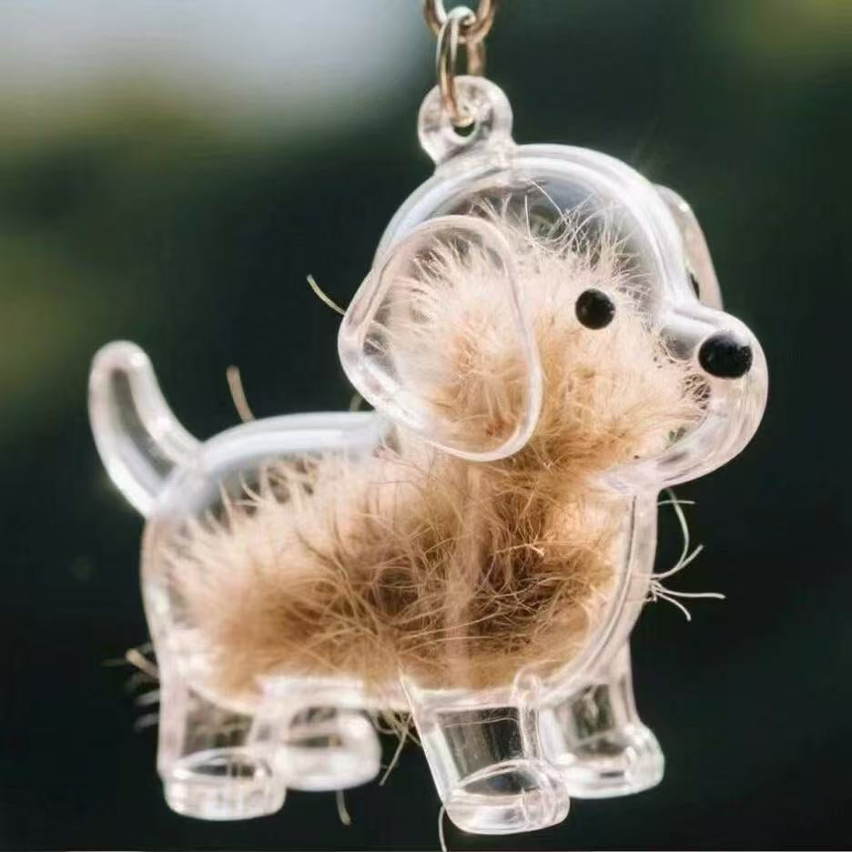 Carry Your Pet’s Fur Forever – Cute Keepsake Keychain 🐾