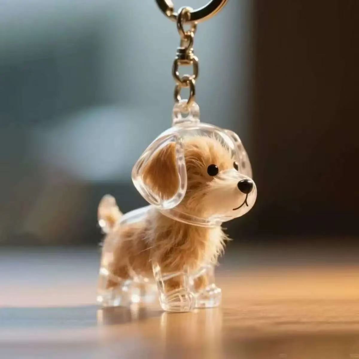 Carry Your Pet’s Fur Forever – Cute Keepsake Keychain 🐾